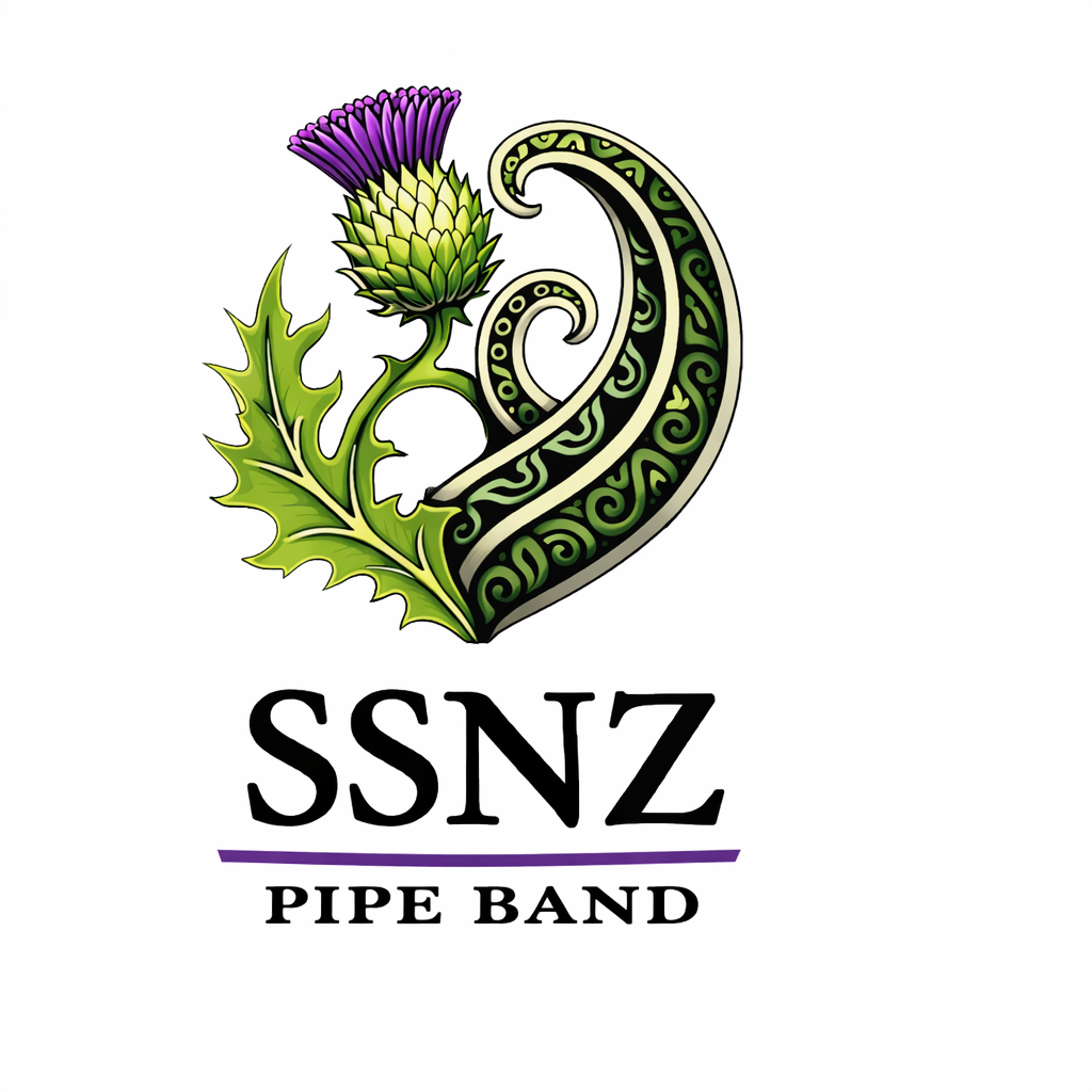 Scottish Society of New Zealand Pipe Band logo